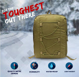 AZAD GEARS ARMY 15 LTR BACKPACK WITH EXTRA SPACE WITH 1 COMPARTMENT FOR TREKKING AND TRAVELLING | MEN & WOMEN | ARMY LITE GREEN |FREE SIZE