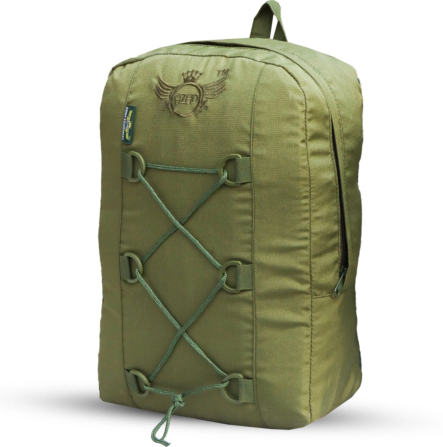 AZAD GEARS ARMY 15 LTR BACKPACK WITH EXTRA SPACE WITH 1 COMPARTMENT FOR TREKKING AND TRAVELLING | MEN & WOMEN | ARMY GREEN |FREE SIZE