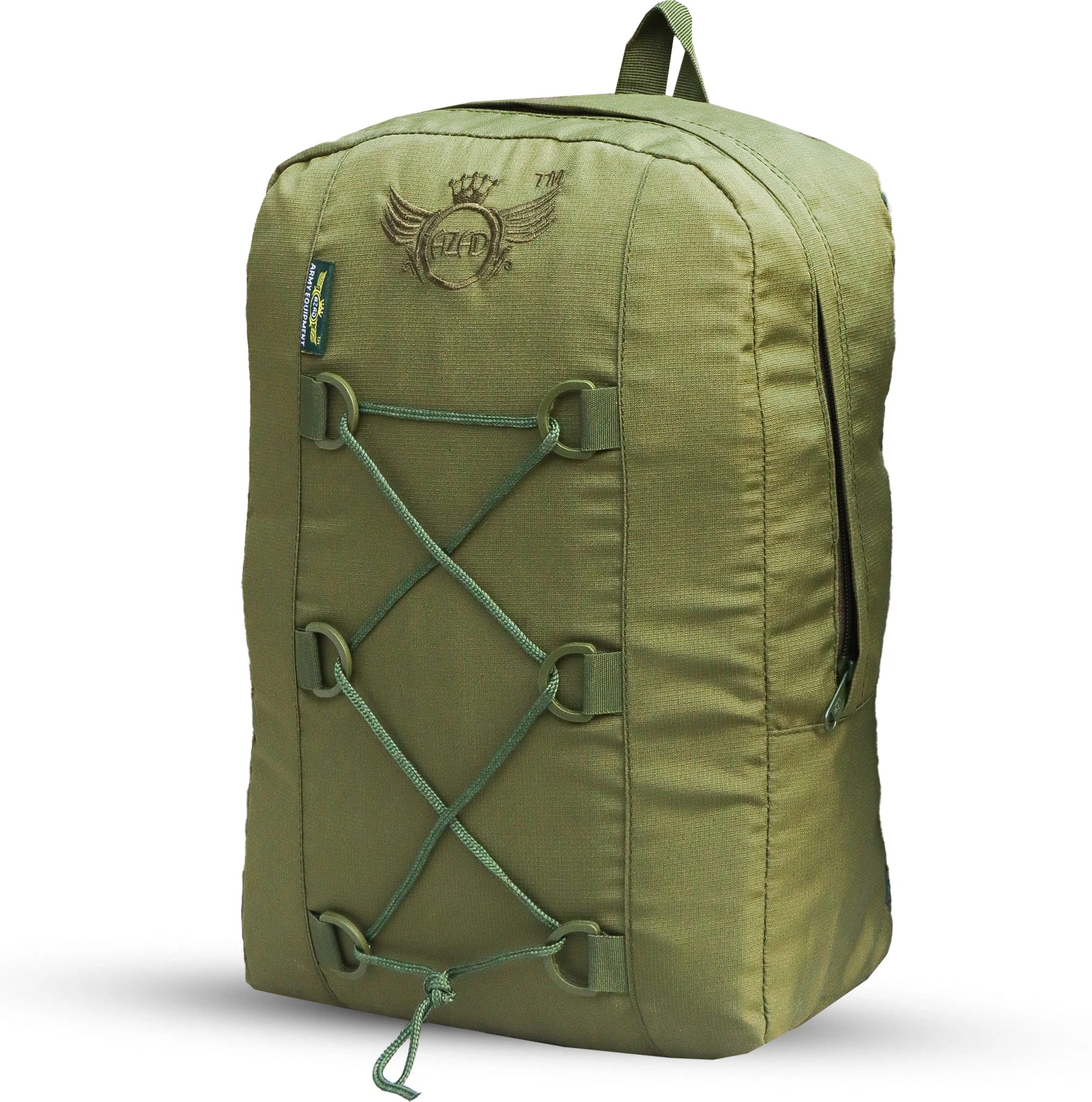 AZAD GEARS ARMY 15 LTR BACKPACK WITH EXTRA SPACE WITH 1 COMPARTMENT FOR TREKKING AND TRAVELLING | MEN & WOMEN | ARMY GREEN |FREE SIZE