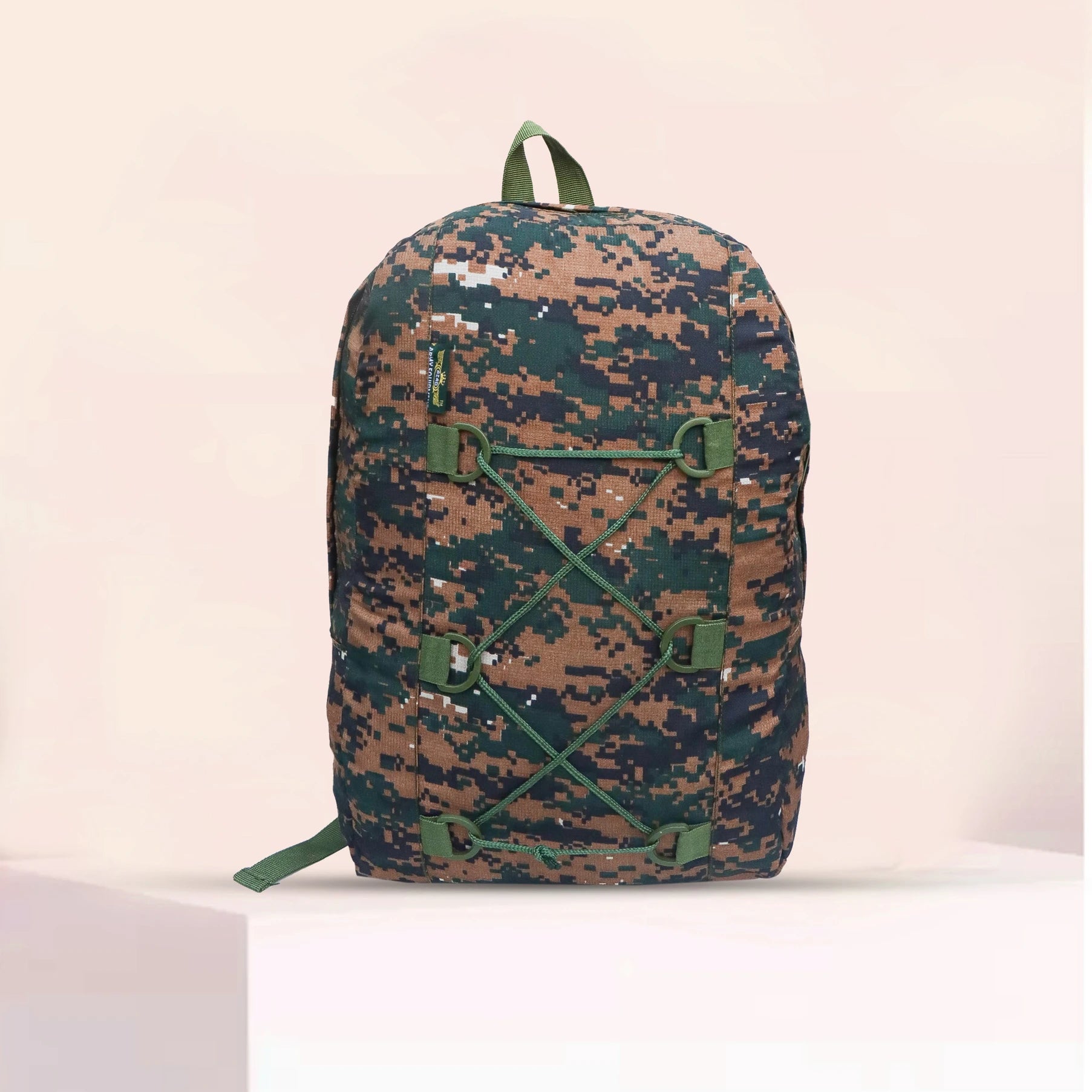 AZAD GEARS ARMY 15 LTR BACKPACK WITH EXTRA SPACE WITH 1 COMPARTMENT FOR TREKKING AND TRAVELLING | MEN & WOMEN | ARMY BLACK |FREE SIZE