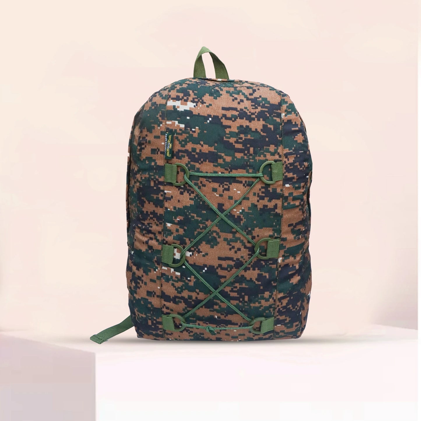 AZAD GEARS ARMY 15 LTR BACKPACK WITH EXTRA SPACE WITH 1 COMPARTMENT FOR TREKKING AND TRAVELLING | MEN & WOMEN | ARMY LITE GREEN |FREE SIZE