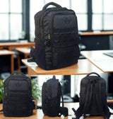 AZAD GEARS ARMY 35 LTR BACKPACK WITH EXTRA SPACE WITH 2 COMPARTMENT AND 1 POCKET FOR TREKKING AND TRAVELLING | MEN & WOMEN | ARMY BLACK| FREE SIZE