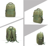 AZAD GEARS ARMY 35 LTR BACKPACK WITH EXTRA SPACE WITH 2 COMPARTMENT AND 1 POCKET FOR TREKKING AND TRAVELLING | MEN & WOMEN | ARMY GREEN| FREE SIZE