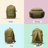 AZAD GEARS ARMY 45 LTR BACKPACK WITH EXTRA SPACE WITH 2 COMPARTMENT AND 1 POCKET FOR TREKKING AND TRAVELLING | MEN & WOMEN | ARMY LITE GREEN| FREE SIZE