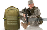 AZAD GEARS ARMY 45 LTR BACKPACK WITH EXTRA SPACE WITH 2 COMPARTMENT AND 1 POCKET FOR TREKKING AND TRAVELLING | MEN & WOMEN | ARMY LITE GREEN| FREE SIZE