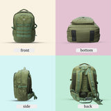AZAD GEARS ARMY 45 LTR BACKPACK WITH EXTRA SPACE WITH 2 COMPARTMENT AND 1 POCKET FOR TREKKING AND TRAVELLING | MEN & WOMEN | ARMY GREEN| FREE SIZE