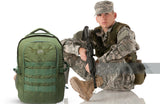 AZAD GEARS ARMY 45 LTR BACKPACK WITH EXTRA SPACE WITH 2 COMPARTMENT AND 1 POCKET FOR TREKKING AND TRAVELLING | MEN & WOMEN | ARMY GREEN| FREE SIZE