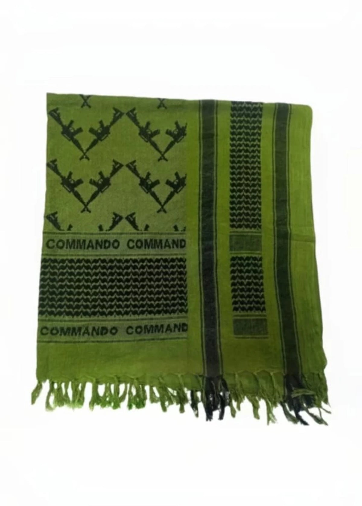 AZAD GEARS ARMY AFGHANI PATKA AK-47 FOR CASUAL MADE WITH 100% COTTON FOR TREKKING AND TRAVELLING | MEN & WOMEN | ARMY GREEN | FREE SIZE