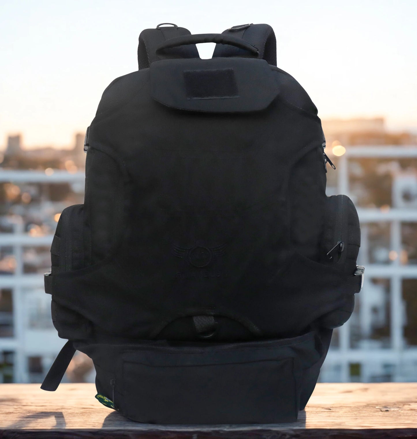 AZAD GEARS ARMY AMBUSH 85 LTR BACKPACK WITH SLING BAG AND EXTRA SPACE WITH 1 COMPARTMENT AND 6 POCKETS FOR TREKKING AND TRAVELLING | MEN & WOMEN | ARMY BLACK| FREE SIZE