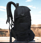 AZAD GEARS ARMY AMBUSH 85 LTR BACKPACK WITH SLING BAG AND EXTRA SPACE WITH 1 COMPARTMENT AND 6 POCKETS FOR TREKKING AND TRAVELLING | MEN & WOMEN | ARMY BLACK| FREE SIZE