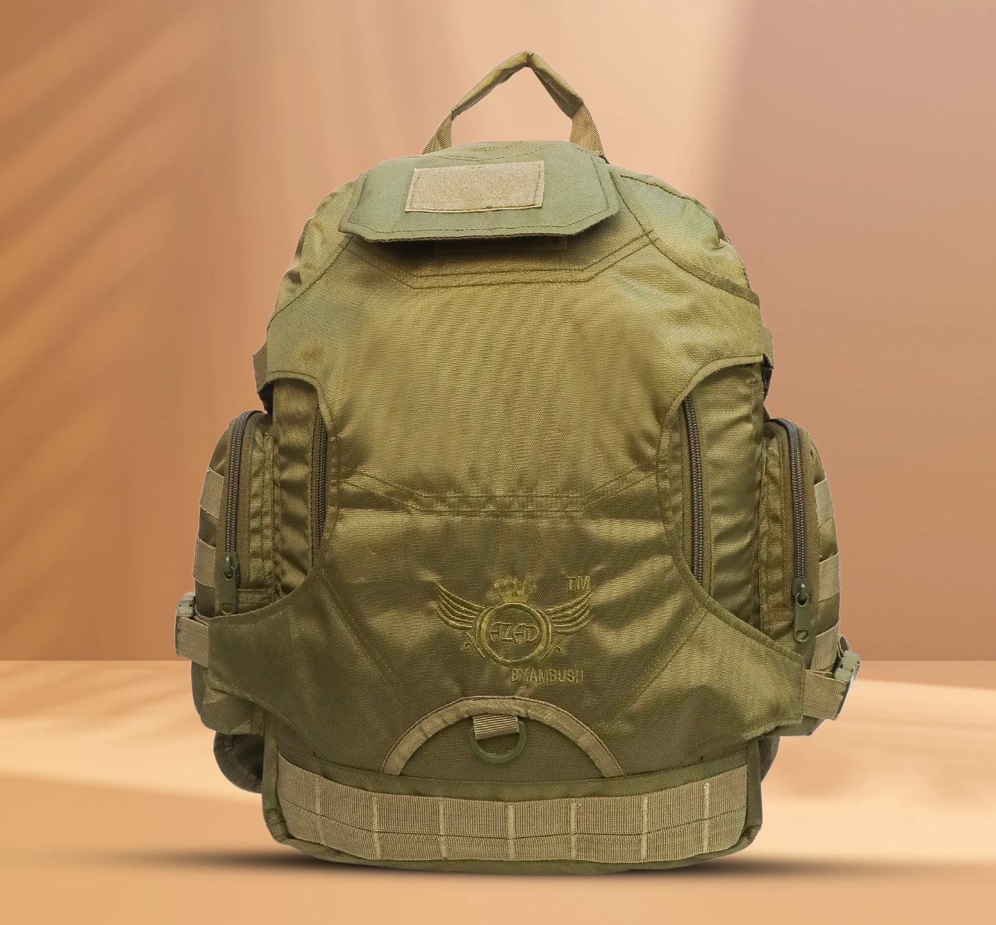 AZAD GEARS ARMY AMBUSH 85 LTR BACKPACK WITH SLING BAG AND EXTRA SPACE WITH 1 COMPARTMENT AND 6 POCKETS FOR TREKKING AND TRAVELLING | MEN & WOMEN | ARMY LITE GREEN| FREE SIZE