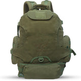 AZAD GEARS ARMY AMBUSH 85 LTR BACKPACK WITH SLING BAG AND EXTRA SPACE WITH 1 COMPARTMENT AND 6 POCKETS FOR TREKKING AND TRAVELLING | MEN & WOMEN | ARMY LITE GREEN| FREE SIZE