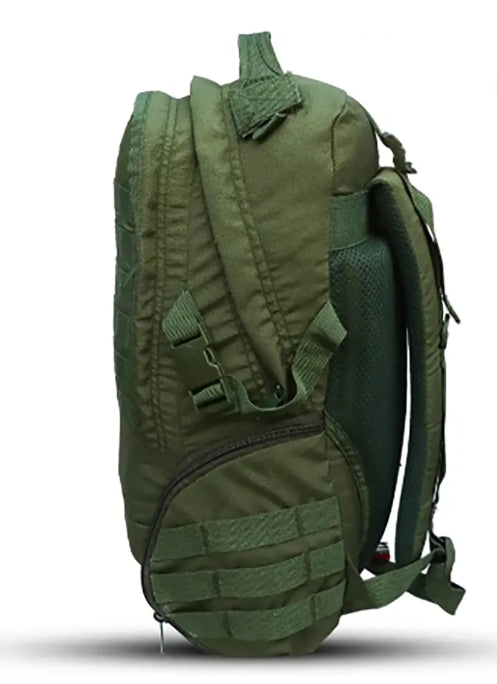 AZAD GEARS ARMY BULLET 40 LTR BACKPACK WITH EXTRA SPACE WITH 2 COMPARTMENT AND 3 POCKETS FOR TREKKING AND TRAVELLING | MEN & WOMEN | ARMY GREEN | FREE SIZE