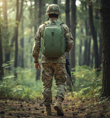 AZAD GEARS ARMY DEFENDER 35 LTR BACKPACK WITH EXTRA SPACE WITH 2 COMPARTMENT AND 3 POCKETS FOR TREKKING AND TRAVELLING | MEN & WOMEN | ARMY GREEN | FREE SIZE