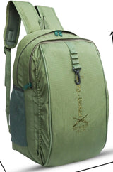 AZAD GEARS ARMY DEFENDER 35 LTR BACKPACK WITH EXTRA SPACE WITH 2 COMPARTMENT AND 3 POCKETS FOR TREKKING AND TRAVELLING | MEN & WOMEN | ARMY GREEN | FREE SIZE