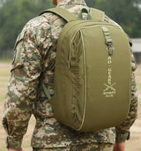 AZAD GEARS ARMY DEFENDER 35 LTR BACKPACK WITH EXTRA SPACE WITH 2 COMPARTMENT AND 3 POCKETS FOR TREKKING AND TRAVELLING | MEN & WOMEN | ARMY LITE GREEN | FREE SIZE