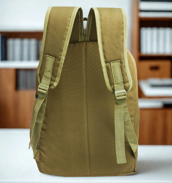 AZAD GEARS ARMY DEFENDER 35 LTR BACKPACK WITH EXTRA SPACE WITH 2 COMPARTMENT AND 3 POCKETS FOR TREKKING AND TRAVELLING | MEN & WOMEN | ARMY LITE GREEN | FREE SIZE