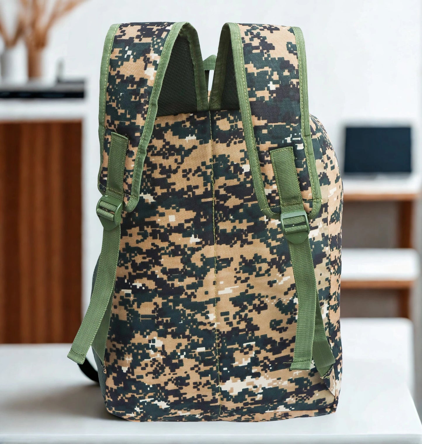 AZAD GEARS ARMY DEFENDER 35 LTR BACKPACK WITH EXTRA SPACE WITH 2 COMPARTMENT AND 3 POCKETS FOR TREKKING AND TRAVELLING | MEN & WOMEN | ARMY NEW DIGITAL CAMOUFLAGE| FREE SIZE