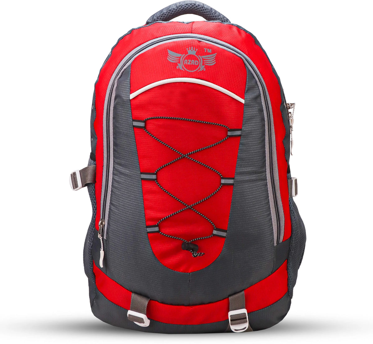AZAD GEARS CIVIL LITE WEIGHT 40 LTR BACKPACK WITH EXTRA SPACE WITH 2 COMPARTMENTS AND 2 POCKETS FOR TREKKING AND TRAVELLING |MEN & WOMEN | DORI BAG RED | FREE SIZE