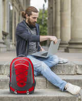 AZAD GEARS CIVIL LITE WEIGHT 40 LTR BACKPACK WITH EXTRA SPACE WITH 2 COMPARTMENTS AND 2 POCKETS FOR TREKKING AND TRAVELLING |MEN & WOMEN | DORI BAG RED | FREE SIZE