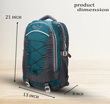 AZAD GEARS CIVIL LITE WEIGHT 40 LTR BACKPACK WITH EXTRA SPACE WITH 2 COMPARTMENTS AND 2 POCKETS FOR TREKKING AND TRAVELLING |MEN & WOMEN | DORI BAG SEA GREEN | FREE SIZE