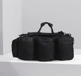 AZAD GEARS ARMY HAND DUFFLE BAG 155 LTR WITH EXTRA PACE BIG SIDE POCKETS AND  PROTECTED BASE FOR TREKKING AND TRAVELLING | MEN & WOMEN | ARMY GREEN | LARGE CAPACITY
