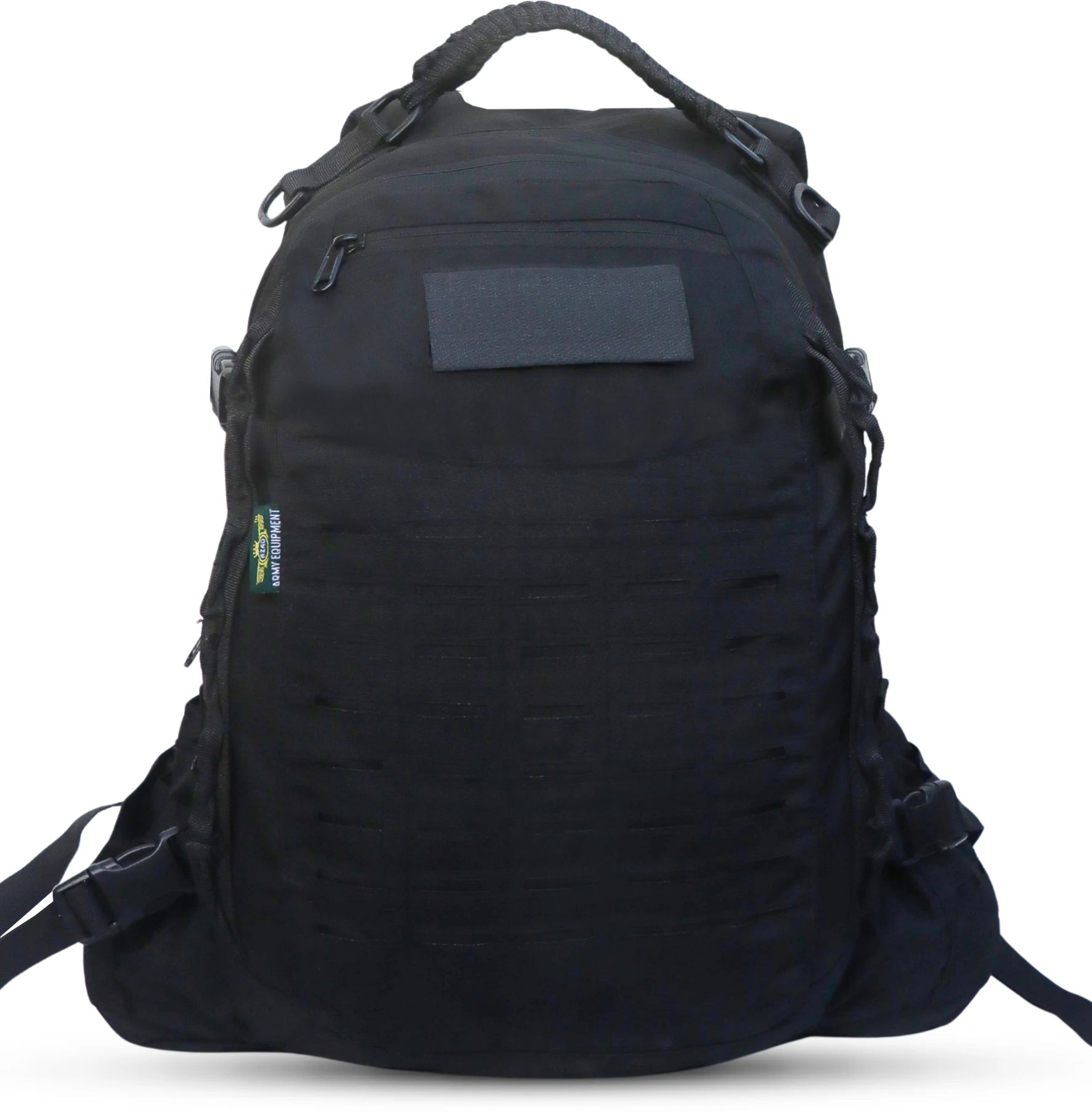 AZAD GEARS ARMY FIGHTER 55 LTR BACKPACK WITH EXTRA SPACE WITH 2 COMPARTMENT AND 6 POCKETS FOR TREKKING AND TRAVELLING | MEN & WOMEN | ARMY BLACK| FREE SIZE