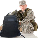 AZAD GEARS ARMY FIGHTER 55 LTR BACKPACK WITH EXTRA SPACE WITH 2 COMPARTMENT AND 6 POCKETS FOR TREKKING AND TRAVELLING | MEN & WOMEN | ARMY BLACK| FREE SIZE