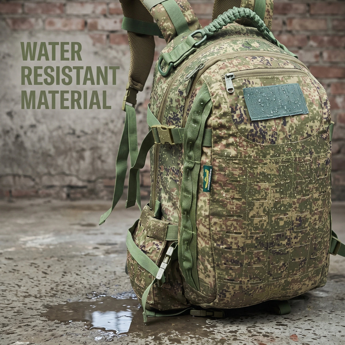 AZAD GEARS ARMY FIGHTER 55 LTR BACKPACK WITH EXTRA SPACE WITH 2 COMPARTMENT AND 6 POCKETS FOR TREKKING AND TRAVELLING | MEN & WOMEN | ARMY DIGITAL FLORA CAMOUFLAGE| FREE SIZE