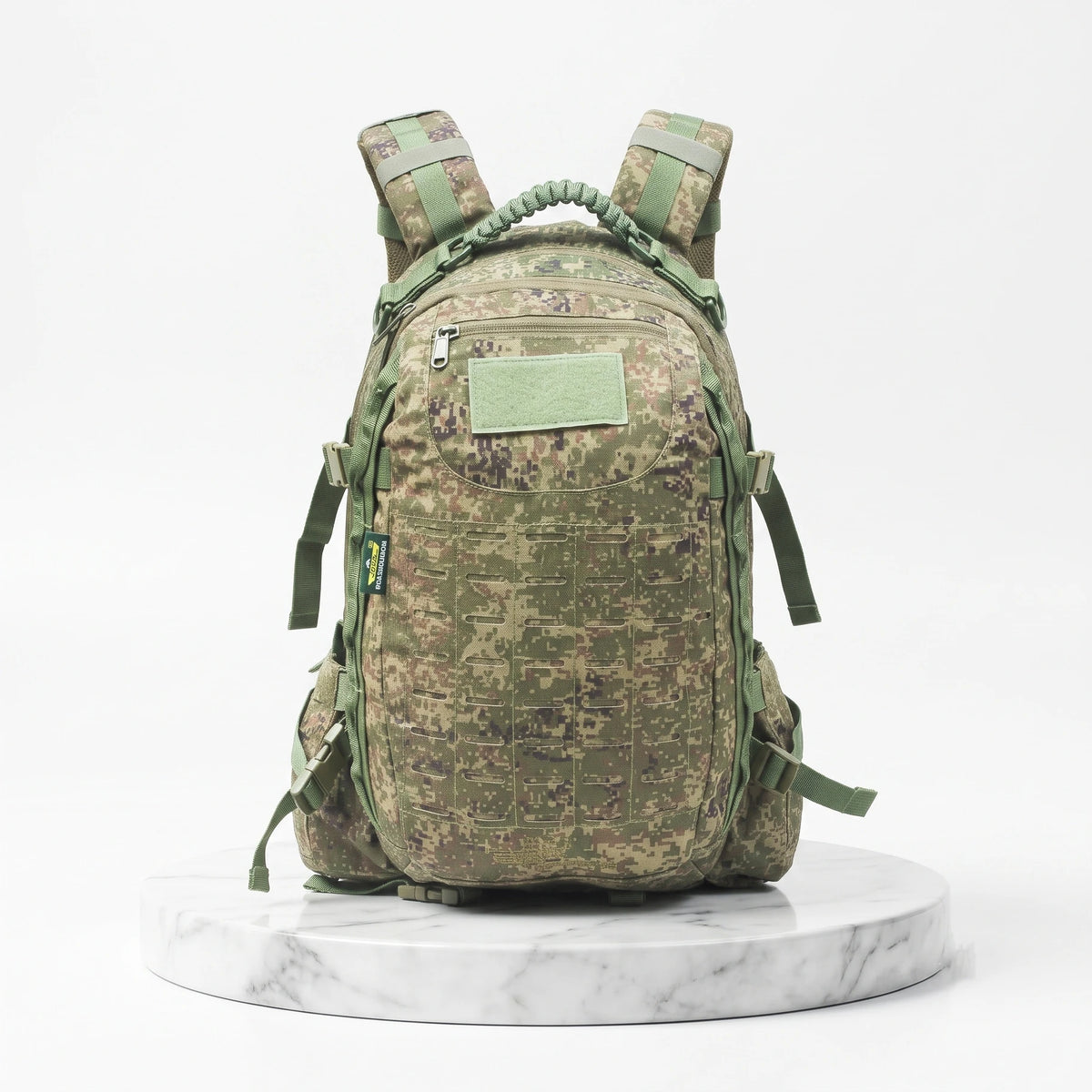 AZAD GEARS ARMY FIGHTER 55 LTR BACKPACK WITH EXTRA SPACE WITH 2 COMPARTMENT AND 6 POCKETS FOR TREKKING AND TRAVELLING | MEN & WOMEN | ARMY DIGITAL FLORA CAMOUFLAGE| FREE SIZE