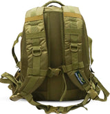 AZAD GEARS ARMY FIGHTER 55 LTR BACKPACK WITH EXTRA SPACE WITH 2 COMPARTMENT AND 6 POCKETS FOR TREKKING AND TRAVELLING | MEN & WOMEN | ARMY LITE GREEN| FREE SIZE