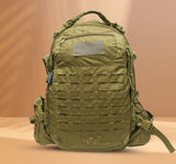 AZAD GEARS ARMY FIGHTER 55 LTR BACKPACK WITH EXTRA SPACE WITH 2 COMPARTMENT AND 6 POCKETS FOR TREKKING AND TRAVELLING | MEN & WOMEN | ARMY LITE GREEN| FREE SIZE