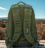 AZAD GEARS ARMY FIGHTER 55 LTR BACKPACK WITH EXTRA SPACE WITH 2 COMPARTMENT AND 6 POCKETS FOR TREKKING AND TRAVELLING | MEN & WOMEN | ARMY GREEN| FREE SIZE