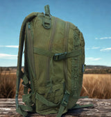 AZAD GEARS ARMY FIGHTER 55 LTR BACKPACK WITH EXTRA SPACE WITH 2 COMPARTMENT AND 6 POCKETS FOR TREKKING AND TRAVELLING | MEN & WOMEN | ARMY GREEN| FREE SIZE