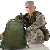 AZAD GEARS ARMY FIGHTER 55 LTR BACKPACK WITH EXTRA SPACE WITH 2 COMPARTMENT AND 6 POCKETS FOR TREKKING AND TRAVELLING | MEN & WOMEN | ARMY GREEN| FREE SIZE