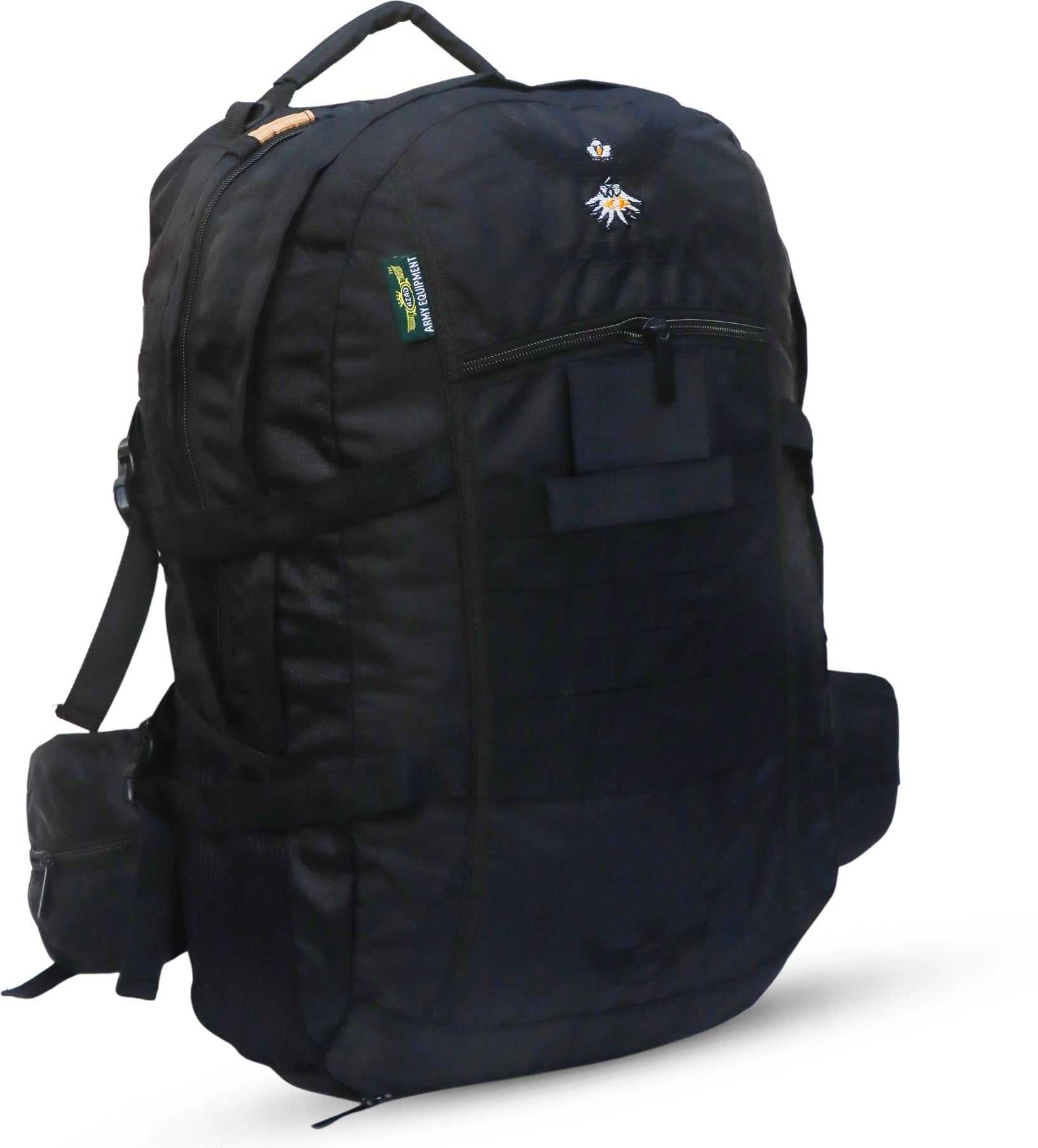 AZAD GEARS ARMY GHATAK 85 LTR BACKPACK WITH EXTRA SPACE WITH 2 COMPARTMENT AND 3 POCKETS FOR TREKKING AND TRAVELLING | MEN & WOMEN | ARMY LITE GREEN| FREE SIZE