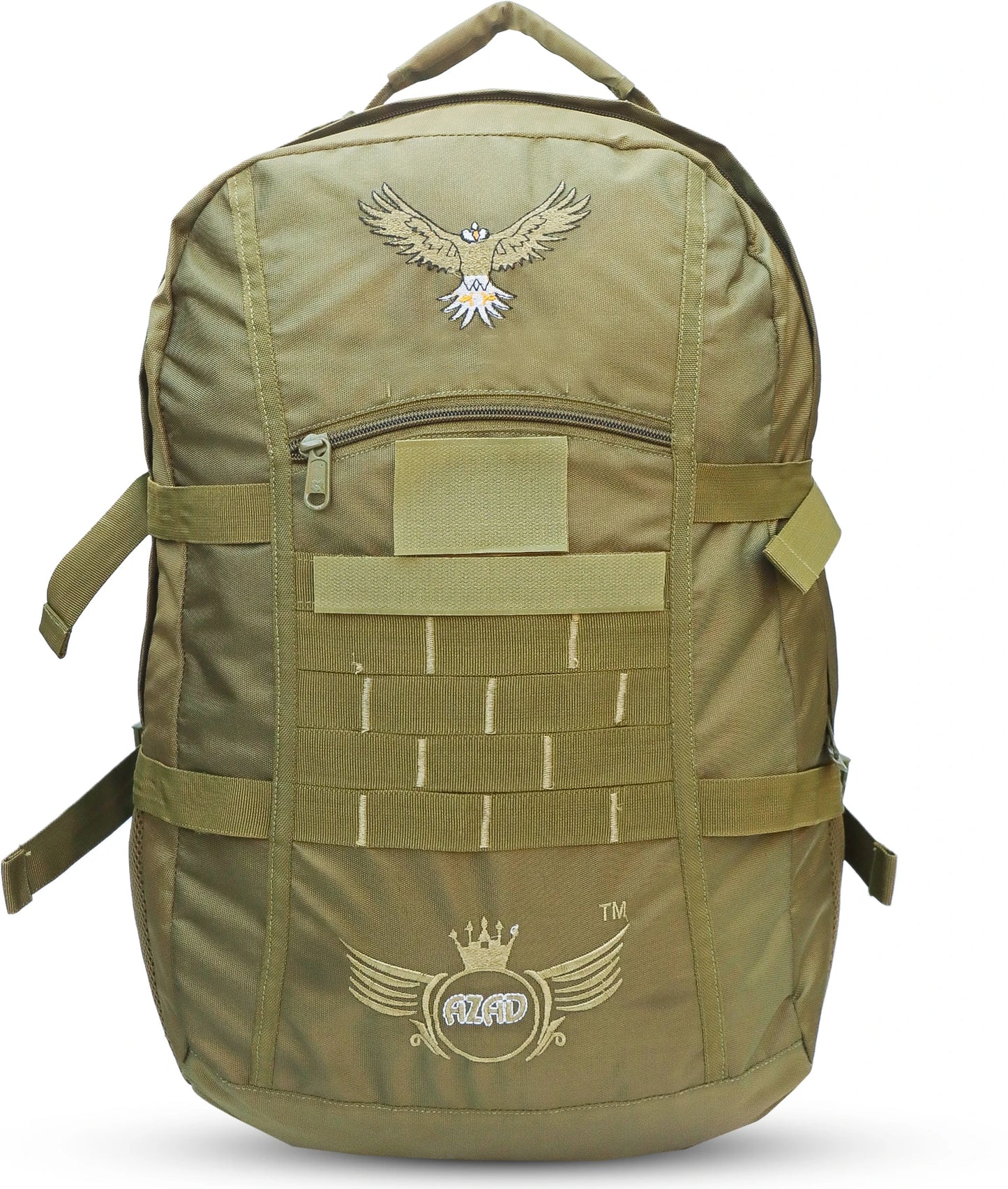 AZAD GEARS ARMY GHATAK 85 LTR BACKPACK WITH EXTRA SPACE WITH 2 COMPARTMENT AND 3 POCKETS FOR TREKKING AND TRAVELLING | MEN & WOMEN | ARMY BLACK| FREE SIZE