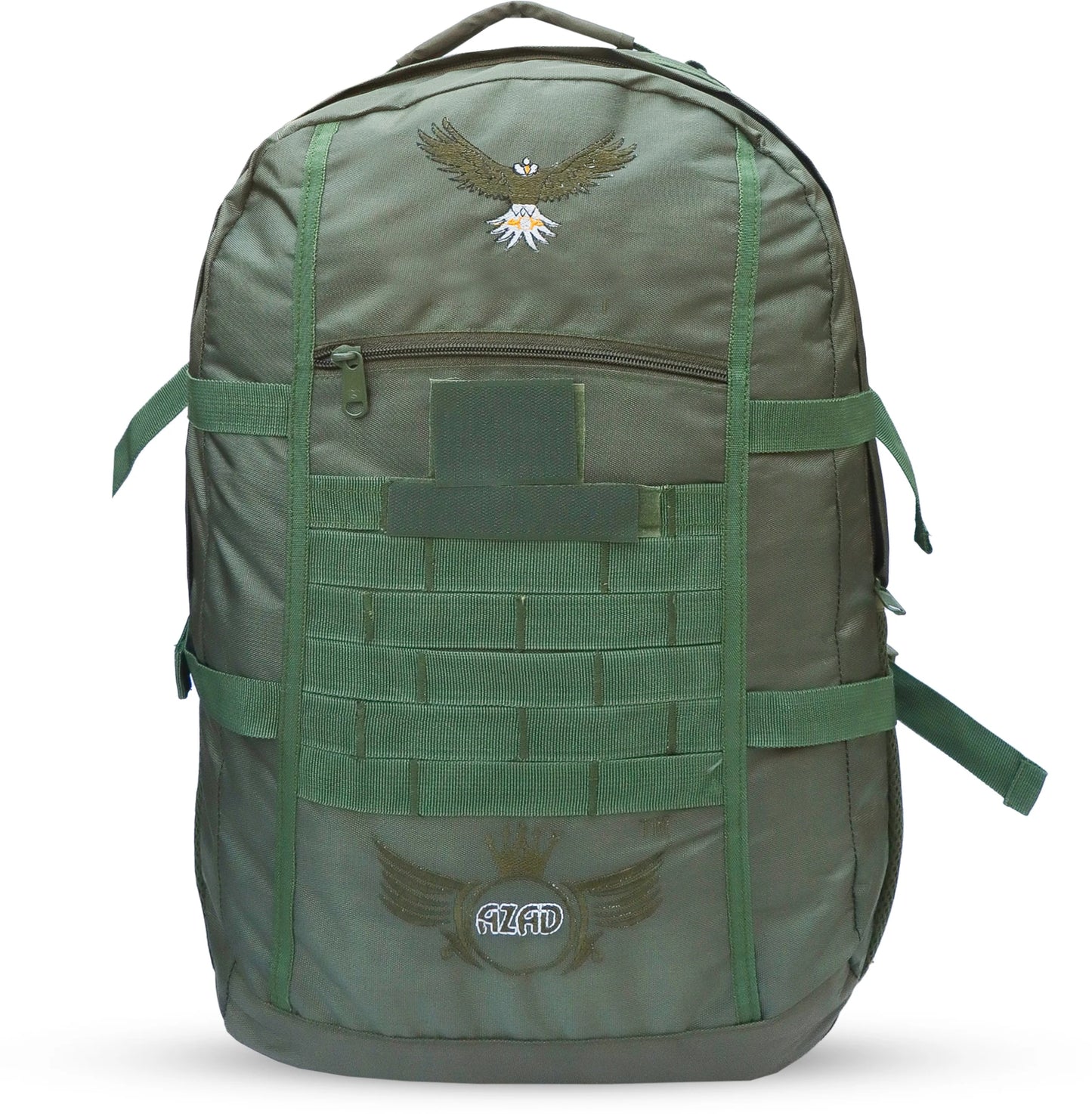 AZAD GEARS ARMY GHATAK 85 LTR BACKPACK WITH EXTRA SPACE WITH 2 COMPARTMENT AND 3 POCKETS FOR TREKKING AND TRAVELLING | MEN & WOMEN | ARMY LITE GREEN| FREE SIZE