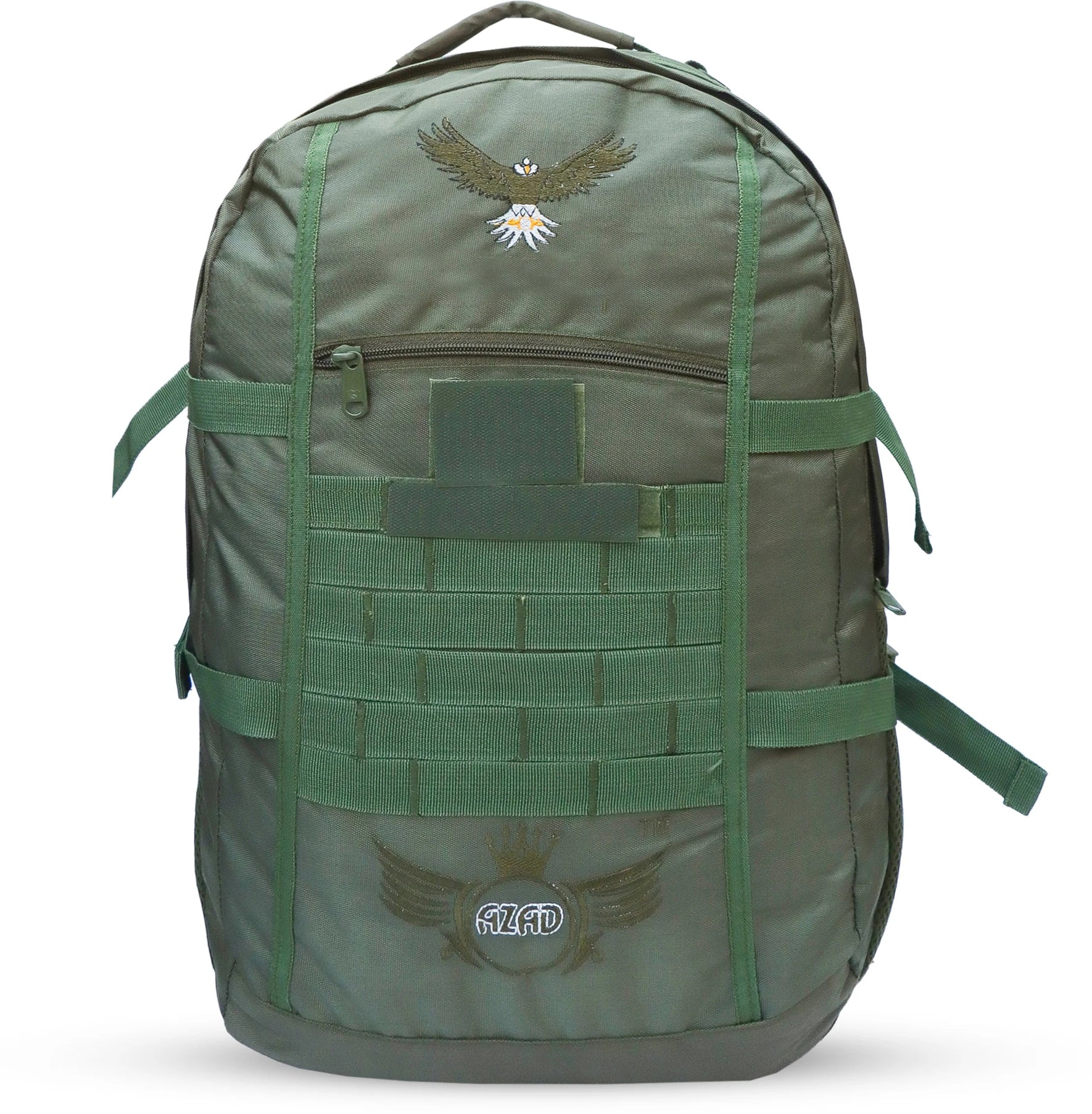 AZAD GEARS ARMY GHATAK 85 LTR BACKPACK WITH EXTRA SPACE WITH 2 COMPARTMENT AND 3 POCKETS FOR TREKKING AND TRAVELLING | MEN & WOMEN | ARMY LITE GREEN| FREE SIZE