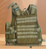 AZAD GEARS ARMY TECTICAL HARNESS VEST FOR ARY WITH STUFF ORGANIZER AND POUCHES| MEN & WOMEN | ARMY LITE GREEN | FREE SIZE