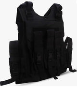 AZAD GEARS ARMY TECTICAL HARNESS VEST FOR ARY WITH STUFF ORGANIZER AND POUCHES| MEN & WOMEN | ARMY BLACK | FREE SIZE