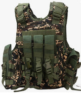 AZAD GEARS ARMY TECTICAL HARNESS VEST FOR ARY WITH STUFF ORGANIZER AND POUCHES| MEN & WOMEN | ARMY NEW DIGITAL CAMOUFLAGE | FREE SIZE