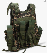 AZAD GEARS ARMY TECTICAL HARNESS VEST FOR ARY WITH STUFF ORGANIZER AND POUCHES| MEN & WOMEN | ARMY NEW DIGITAL CAMOUFLAGE | FREE SIZE