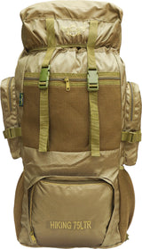 AZAD GEARS ARMY METAL FRAME HIKING RUCKSACK 75 LTR BAG WITH MULTIPLE POCKETS AND PROTECTED BASE FOR TREKKING AND TRAVELLING | MEN & WOMEN | ARMY LITE GREEN| LARGE CAPACITY