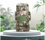 AZAD GEARS ARMY METAL FRAME HIKING RUCKSACK 125 LTR BAG WITH DETACHABLE 15 LTR BACKPACK AND MULTIPLE POCKETS AND  PROTECTED BASE FOR TREKKING AND TRAVELLING | MEN & WOMEN | ARMY JUNGLE| LARGE CAPACITY