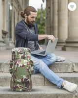 AZAD GEARS ARMY METAL FRAME HIKING RUCKSACK 125 LTR BAG WITH DETACHABLE 15 LTR BACKPACK AND MULTIPLE POCKETS AND  PROTECTED BASE FOR TREKKING AND TRAVELLING | MEN & WOMEN | ARMY JUNGLE| LARGE CAPACITY