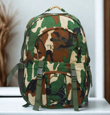 AZAD GEARS ARMY KANGAROO 70 LTR BACKPACK WITH EXTRA SPACE WITH 2 COMPARTMENTS AND 3 POCKETS FOR TREKKING AND TRAVELLING | MEN & WOMEN | ARMY POLYESTER CAMOUFLAGE| FREE SIZE