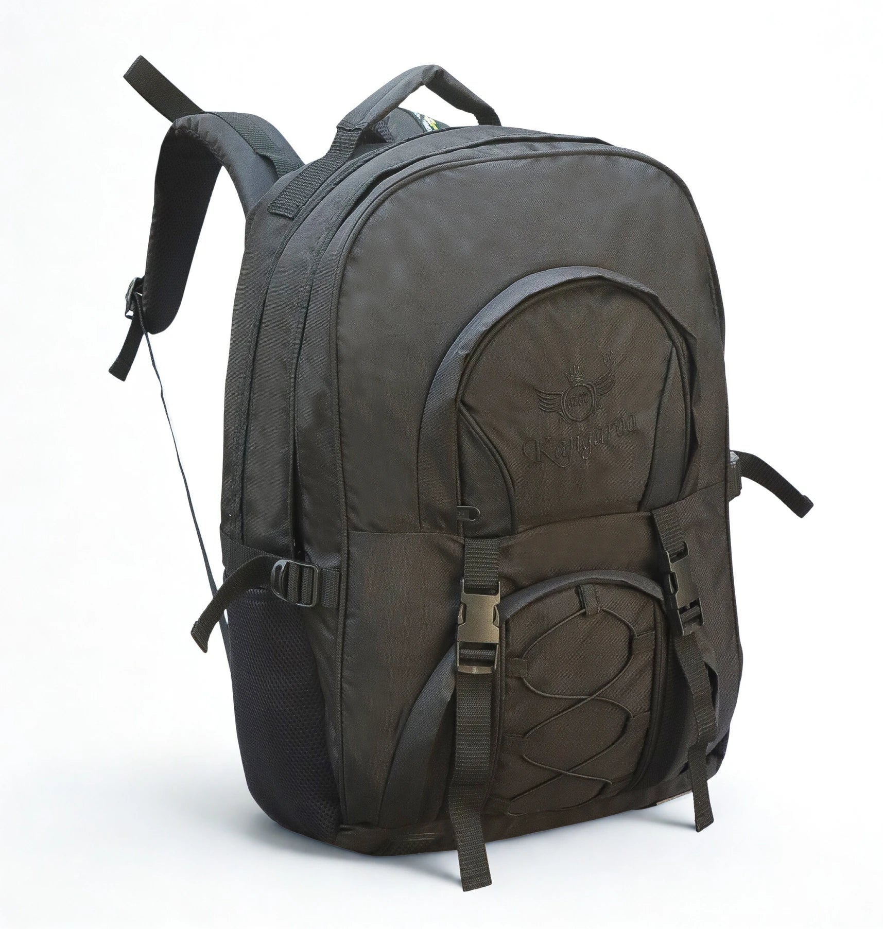 AZAD GEARS ARMY KANGAROO 70 LTR BACKPACK WITH EXTRA SPACE WITH 2 COMPARTMENTS AND 3 POCKETS FOR TREKKING AND TRAVELLING | MEN & WOMEN | ARMY GREEN| FREE SIZE