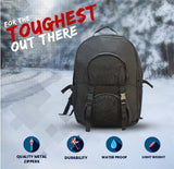 AZAD GEARS ARMY KANGAROO 70 LTR BACKPACK WITH EXTRA SPACE WITH 2 COMPARTMENTS AND 3 POCKETS FOR TREKKING AND TRAVELLING | MEN & WOMEN | ARMY BLACK| FREE SIZE
