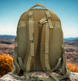 AZAD GEARS ARMY KANGAROO 70 LTR BACKPACK WITH EXTRA SPACE WITH 2 COMPARTMENTS AND 3 POCKETS FOR TREKKING AND TRAVELLING | MEN & WOMEN | ARMY LITE GREEN| FREE SIZE